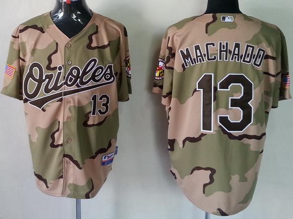 Cheap Baltimore Orioles 13 Manny Machado Camo Style MLB Jerseys For Sale