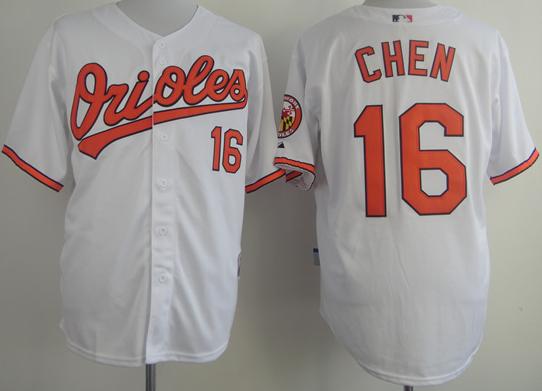 Baltimore Orioles 16 Wei-Yin Chen White Cool Base MLB Jersey