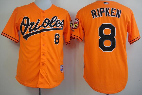 Baltimore Orioles 8 Cal Ripken Orange Cool Base MLB Jersey Baltimore Orioles 8 Cal Ripken Orange Cool Base MLB Jersey