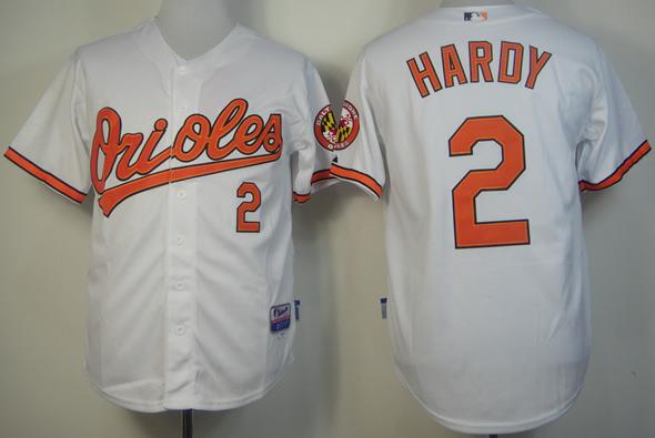 Baltimore Orioles 2 J.J.Hardy White Cool Base MLB Jerseys