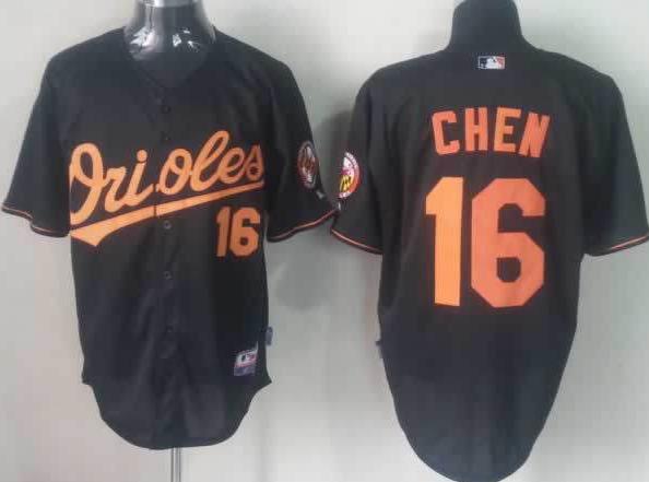 Baltimore Orioles 16 Wei-Yin Chen Black MLB Jersey Baltimore Orioles 16 Wei-Yin Chen Black MLB Jersey
