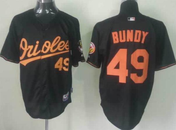 Cheap Baltimore Orioles 49 Dylan Bundy Black MLB Jersey For Sale