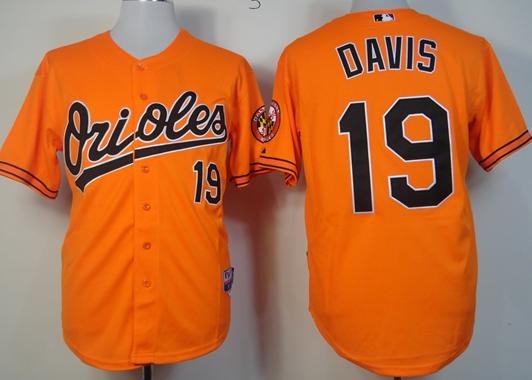 Cheap Baltimore Orioles 19 Chris Davis Orange Cool Base MLB Jerseys For Sale