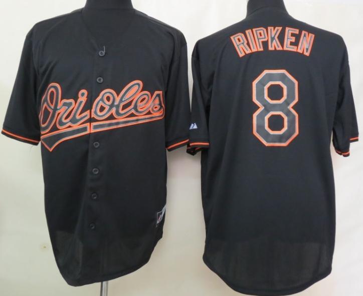 Cheap Baltimore Orioles 8 Cal Ripken Black Fashion MLB Jerseys For Sale