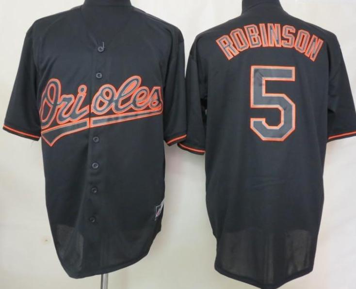 Cheap Baltimore Orioles 5 B.Robinson Black Fashion MLB Jerseys For Sale