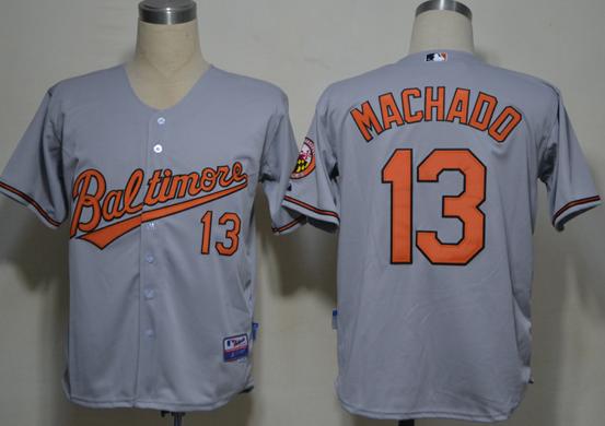 Cheap Baltimore Orioles 13 Manny Machado Grey Cool Base MLB Jerseys For Sale