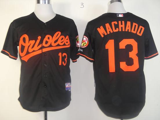 Baltimore Orioles 13 Manny Machado Black Cool Base MLB Jerseys Baltimore Orioles 13 Manny Machado Black Cool Base MLB Jerseys