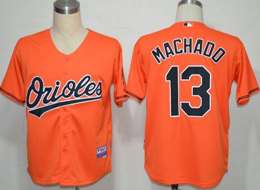 Cheap Baltimore Orioles #13 Manny Machado Orange MLB Jerseys For Sale