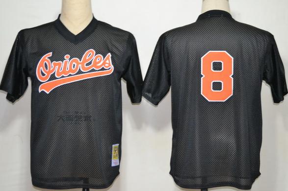Cheap Baltimore Orioles 8 Cal Ripken Black M&N 1993 MLB Jerseys For Sale