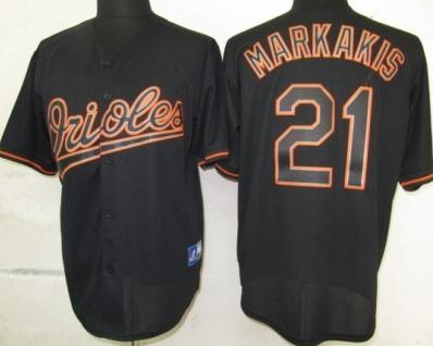 Cheap Baltimore Orioles 21 Markakis Black Fashion MLB Jerseys For Sale