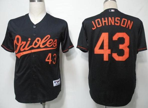 Cheap Baltimore Orioles 43 Johnson Black MLB Jersey For Sale