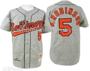 Baltimore Orioles 5 Robinson Grey jersey