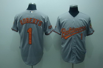 Baltimore Orioles 1 Brian Roberts Grey Jersey
