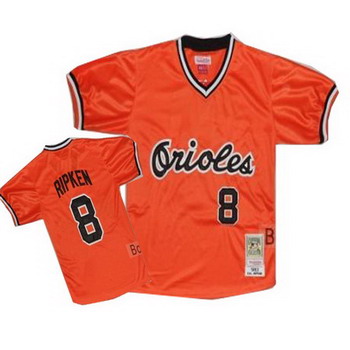 Cheap Baltimore Orioles 8 ripken orange mitchell and ness For Sale