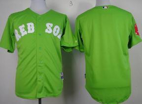 Cheap Boston Red Sox Blank Green Cool Base MLB Jerseys For Sale