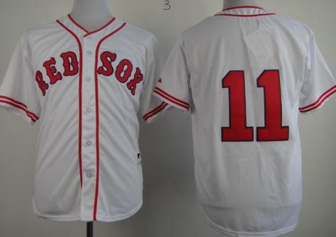 Boston Red Sox 11 Buchholz Clay White Authentic 1936 The Clock Jersey
