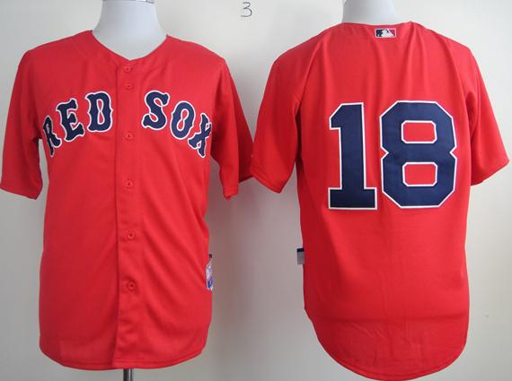 Boston Red Sox 18 Shane Victorino Red Cool Base MLB Jerseys