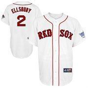 Cheap Boston Red Sox 2 Jacoby Ellsbury White MLB Jerseys W 2013 World Series Patch For Sale