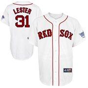 Cheap Boston Red Sox 31 Jon Lester White MLB Jerseys W 2013 World Series Patch For Sale