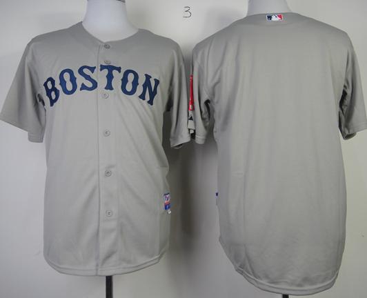 Boston Red Sox Blank Grey Cool Base MLB Jerseys