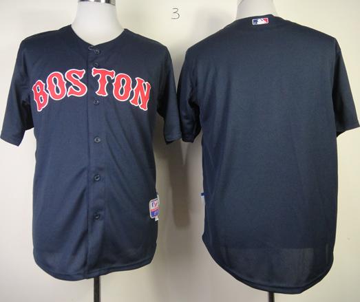 Boston Red Sox Blank Blue Cool Base MLB Jerseys