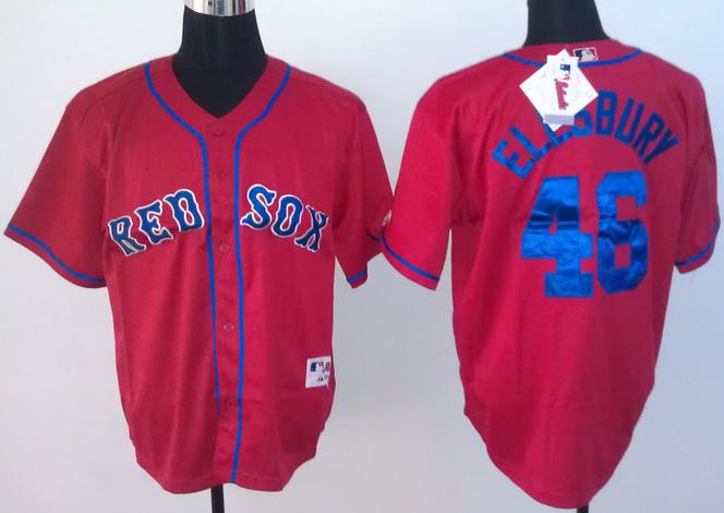 Boston Red Sox 46 Jacoby Ellsbury Red MLB Jerseys