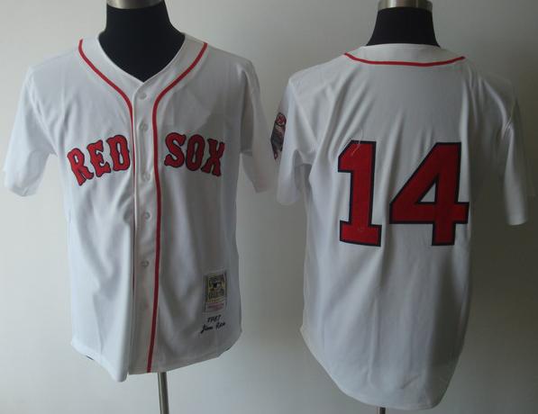 Boston Red Sox 14 Paul Konerko White Buttons Throwback Jersey