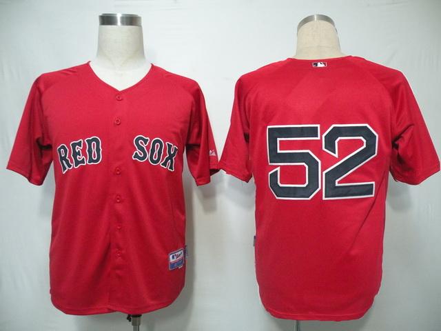 Boston Red Sox 52 Jenks Red Cool Base MLB Jersey