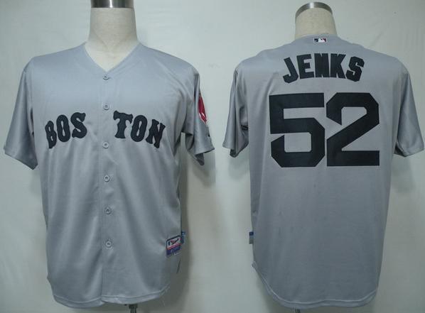 Cheap Boston Red Sox 52 Jenks Grey Cool Base MLB Jersey For Sale