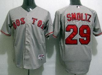 Cheap Boston Red Sox 29 Smoltz Grey Jersey For Sale