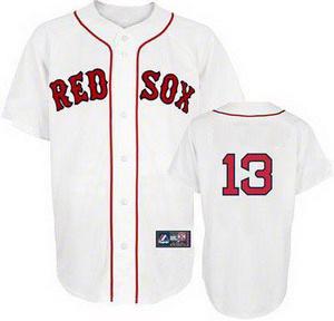 Boston Red Sox 13 Carl Crawford wihte Jersey