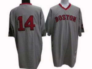Cheap Boston Red Sox 14 Jim Rice 1975 throwback jersey gray For Sale