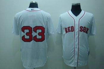 Boston Red Sox 33 Jason Varitek White Jerseys