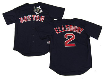 Cheap JACOBY ELLSBURY 2 Red Sox 2010 Sewn Blue Jersey For Sale