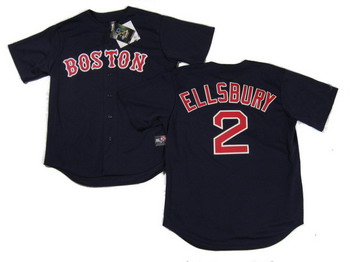JACOBY ELLSBURY 2 Red Sox 2010 Sewn Blue Jersey