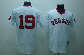 Cheap Boston Red Sox 19 white Jerseys Mitchell and ness For Sale