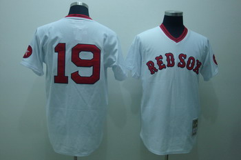Boston Red Sox 19 white Jerseys Mitchell and ness