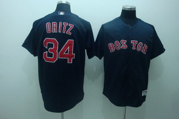 Cheap Boston Red Sox 34 David oritz Navy blue jerseys For Sale
