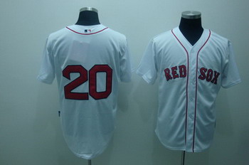 Boston Red Sox 20 Kevin Youkilis white cool base Jerseys