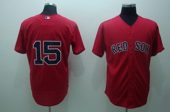 Boston Red Sox 15 DUSTIN PEDROIA Red cool base Jerseys