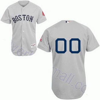 Cheap Boston Red Sox Stitched Grey Blank Baseball Jersey For Sale