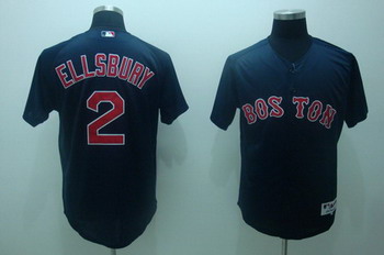 Boston Red Sox 2 Jacoby Ellsbury Dark Blue Baseball Jersey
