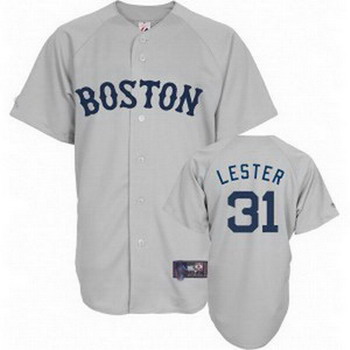 Jerseys Boston Red Sox 31 Lester grey