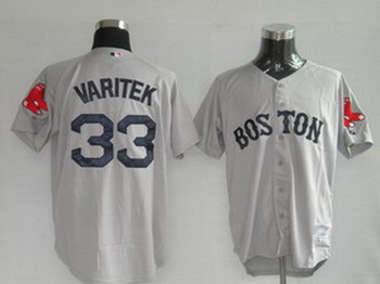 Cheap Boston Red Sox 33 Varitek grey For Sale