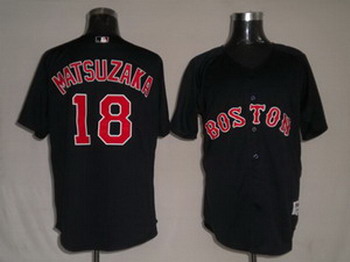Cheap Boston Red Sox 18 Daisuke Matsuzaka Navy blue For Sale