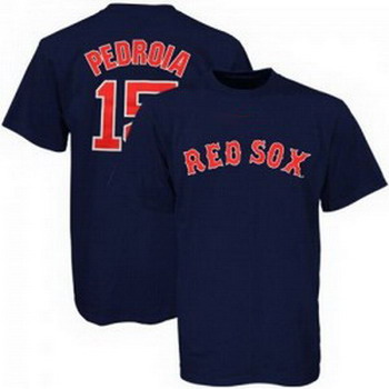 Boston Red Sox 15 Dustin Pedroia blue Boston Red Sox 15 Dustin Pedroia blue