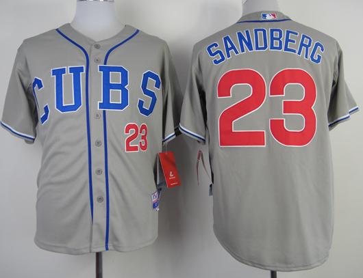 Chicago Cubs 23 Ryne Sandberg Grey Cool Base MLB Jersey Chicago Cubs 23 Ryne Sandberg Grey Cool Base MLB Jersey