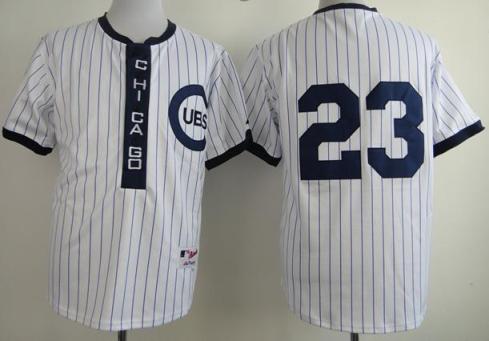 Chicago Cubs 23 Ryne Sandberg White 1909 Turn The Clock MLB Jerseys