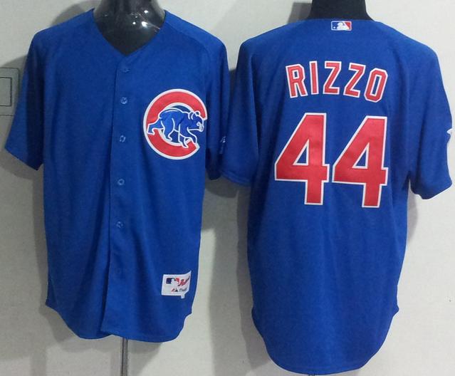 Chicago Cubs 44 Rizzo Blue MLB Jerseys