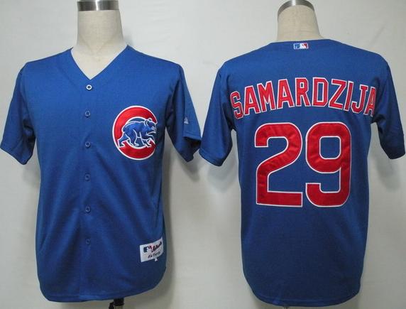 Cheap Chicago Cubs 29 Samardzija Blue MLB Jersey For Sale